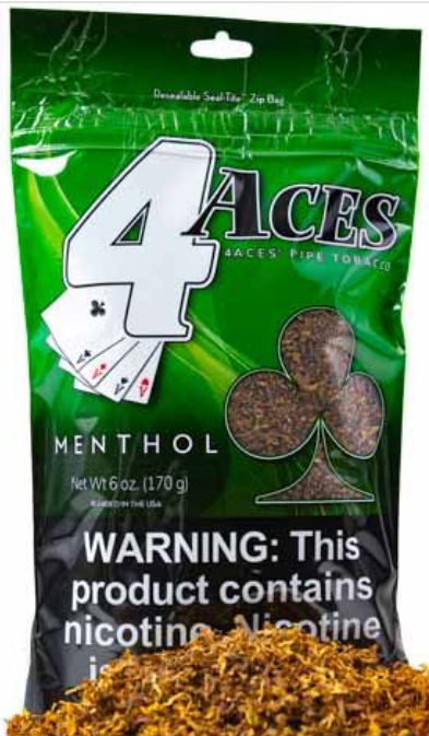 4 ACES PIPE TOBACCO MENTHOL 6oz