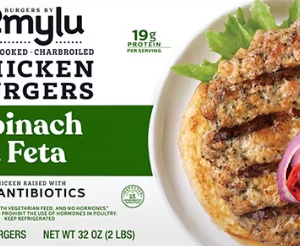 AMYLU CHICKEN BURGER SPINACH & FETA 2lbs
