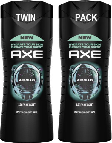 AXE BODY WASH APOLLO 2PK