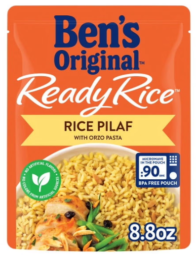 BEN'S ORIGINAL READY RICE - RICE PILAF 8.8oz @ .18 WALMART BEN'S ORIGINAL READY RICE - RICE PILAF