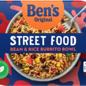 BEN'S ORIGINAL STREET FOOD BEAN & RICE BURRITO BOWL