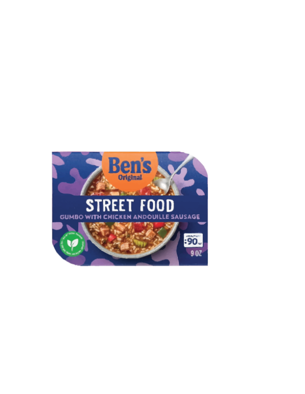 BEN'S ORIGINAL STREET FOOD GUMBO W. CHICKEN ANDOUILLE SAUSAGE 9oz @ .48 WALMART - TP BEN'S ORIGINAL STREET FOOD GUMBO W. CHICKEN ANDOUILLE SAUSAGE