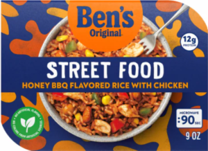 BEN'S ORIGINAL STREET FOOD HONEY BBQ CHICKEN W. RICE