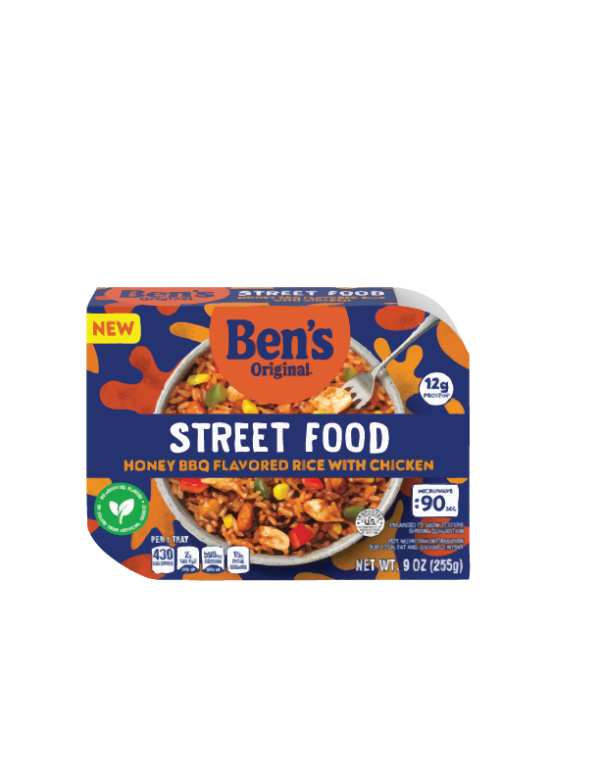BEN'S ORIGINAL STREET FOOD HONEY BBQ CHICKEN W. RICE