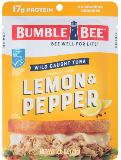 BUMBLE BEE WC TUNA LEMON PEPPER 2.5oz .50 @ width=