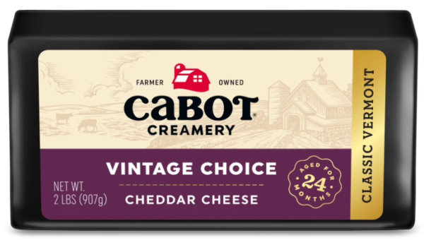 CABOT AGED CHEDDAR CHEESE BLOCK 2lbs