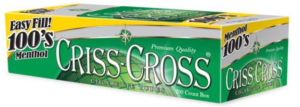 CRISS CROSS 200ct MENTHOL 100mm SIZE CIGARETTE FILTER TUBES @ .31 SMOKERS OUTLET ONLINE - Copy CRISS CROSS 200ct MENTHOL 100mm SIZE CIGARETTE FILTER TUBES
