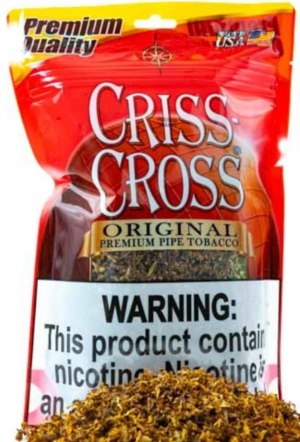 CRISS CROSS PIPE TOBACCO REGULAR 6oz @ .28 SMOKERS OUTLET ONLINE CRISS CROSS PIPE TOBACCO REGULAR 6oz