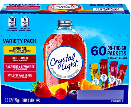 CRYSTAL LIGHT 60ct VARIETY PACK