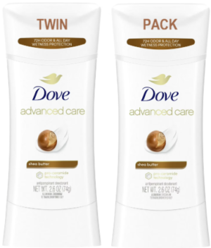 DOVE DEODORANT SHEA BUTTER 2PK