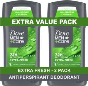 DOVE MEN+CARE ANTIPERSPIRANT DEODORANT - EXTRA FRESH SCENT - 2PK