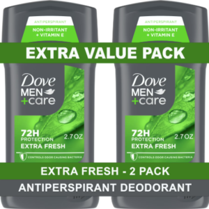 DOVE MEN+CARE ANTIPERSPIRANT DEODORANT - EXTRA FRESH SCENT - 2PK