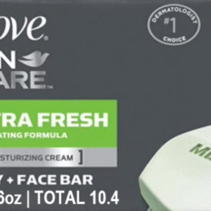 DOVE MEN+CARE EXTRA FRESH BAR SOAP 4PK