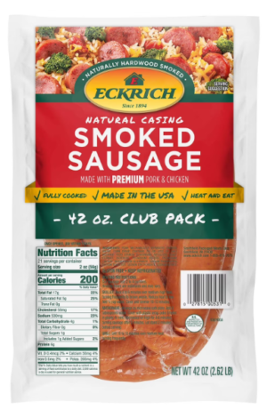 ECKRICH ORIGINAL SMOKED SAUSAGE 2.63lbs
