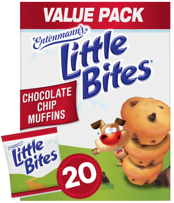 ENTENMANN'S LITTLE BITES CHOCOLATE CHIP MUFFINS 20PK