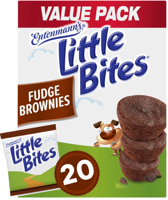 ENTENMANN'S LITTLE BITES FUDGE BROWNIES 20PK