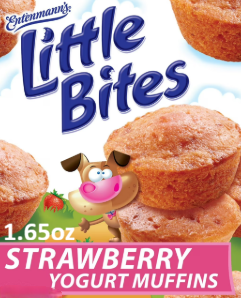 ENTENMANN'S LITTLE BITES STRAWBERRY YOGURT MINI MUFFINS