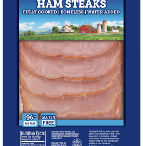 FARMLAND SMOKED BONELESS HAM STEAKS 1lb