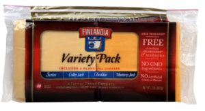 FINLANDIA VARIETY CHEESE SWISS, MONTEREY, COLBY & CHEDDAR SLICES 2lbs