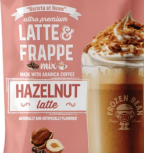 FROZEN BEAN HAZELNUT LATTE & FRAPPE MIX 10ct