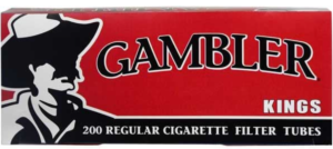 GAMBLER 200ct REGULAR KING SIZE CIGARETTE FILTER TUBES