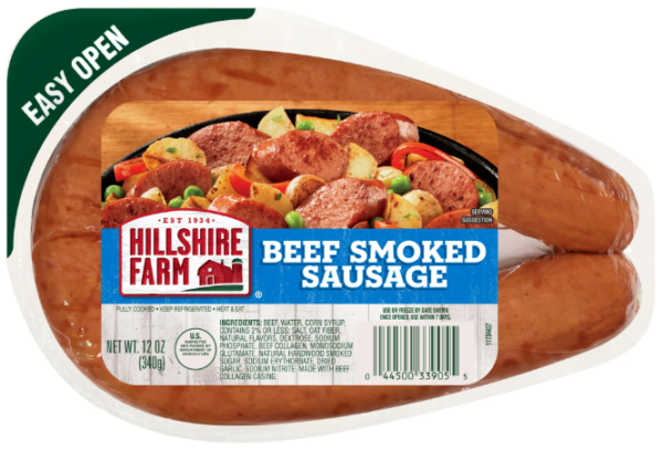 HILLSHIRE FARM BEEF SMOKED SAUSAGE