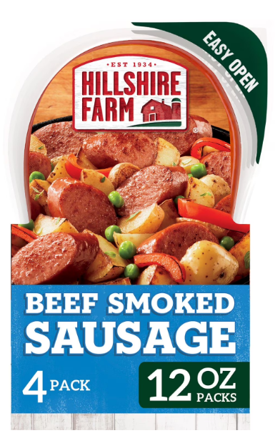 HILLSHIRE FARM BEEF SMOKED SAUSAGE 3lbs
