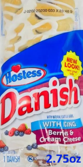 HOSTESS DANISH BERRIES & CREAM CHEESE
