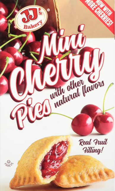JJ'S BAKERY GLAZED MINI CHERRY PIE