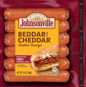 JOHNSONVILLE BEDDAR W. CHEDDAR SMOKED SAUSAGE