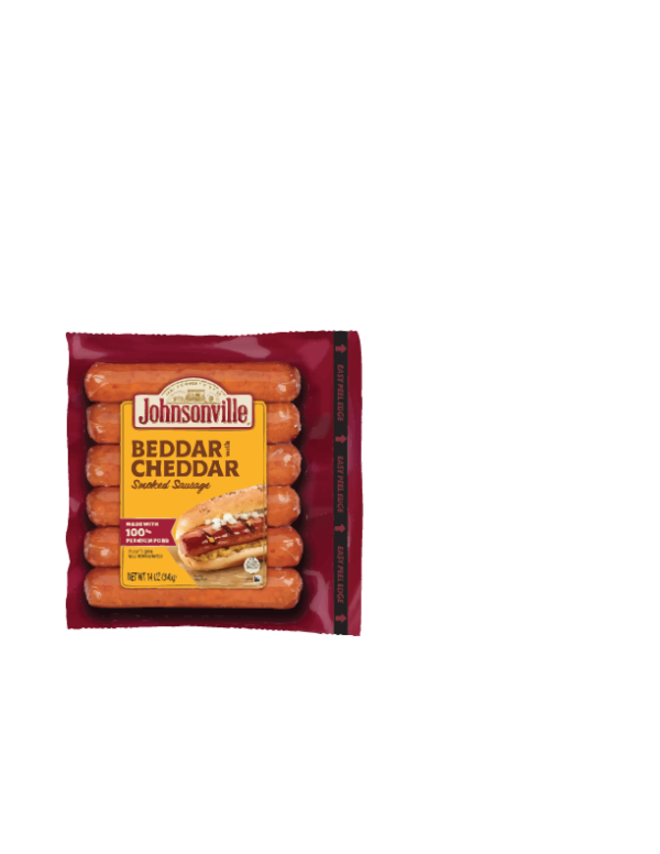 JOHNSONVILLE BEDDAR W. CHEDDAR SMOKED SAUSAGE