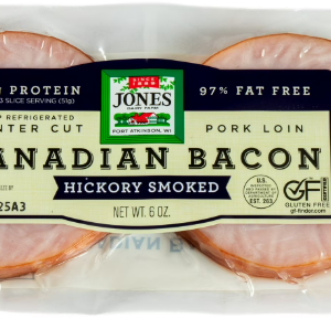 JONES DAIRY FARM HICKORY SMOKED CANADIAN BACON 10PK
