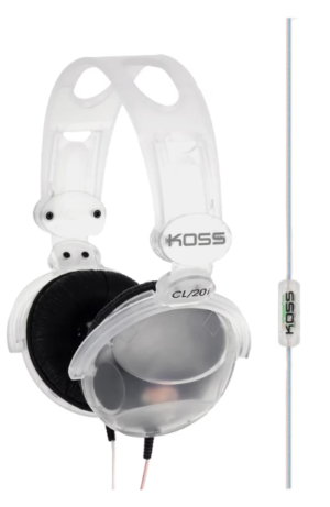 KOSS CL-20i CLEAR HEADPHONES WITH MICROPHONE