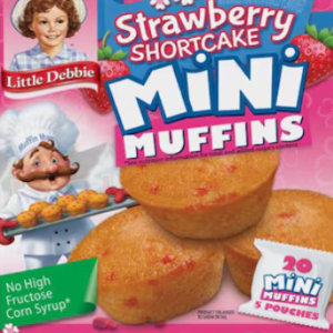 LITTLE DEBBIE STRAWBERRY SHORTCAKE MINI MUFFINS 20PK