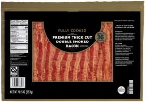MM PREMIUM THICK CUT DOUBLE SMOKED BACON 10.5oz @ .42 SAMS MM PREMIUM THICK CUT DOUBLE SMOKED BACON