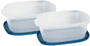 MS 2 QT FOOD STORAGE CONTAINER WITH TEAL LID 2PK