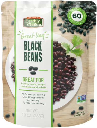 NATURE'S EARTHLY CHOICE BLACK BEANS