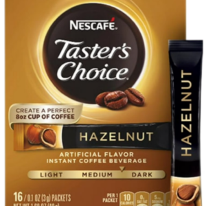 NESCAFE INSTANT COFFEE HAZELNUT 16PK
