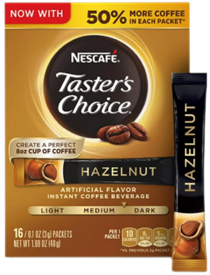 NESCAFE INSTANT COFFEE HAZELNUT