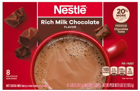 NESTLE HOT CHOCOLATE 8 PACKETS