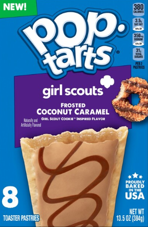 POP-TARTS GIRL SCOUTS FROSTED COCONUT CARAMEL
