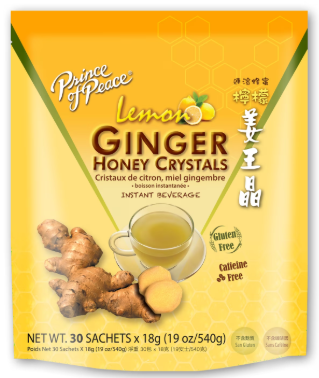 PRINCE OF PEACE GINGER HONEY CRYSTALS LEMON