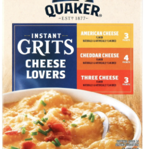 QUAKER OATS INSTANT CHEESE LOVERS GRITS 10PK