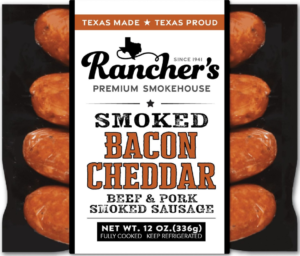 RANCHER'S JUMBO BACON CHEDDAR SMOKED SAUSAGES