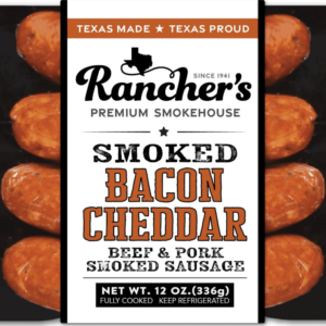 RANCHER'S JUMBO BACON CHEDDAR SMOKED SAUSAGES