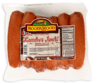 ROGER WOOD ORIGINAL LUMBER JACK SAUSAGE 3lbs