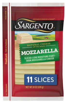 SARGENTO MOZZARELLA CHEESE SLICES
