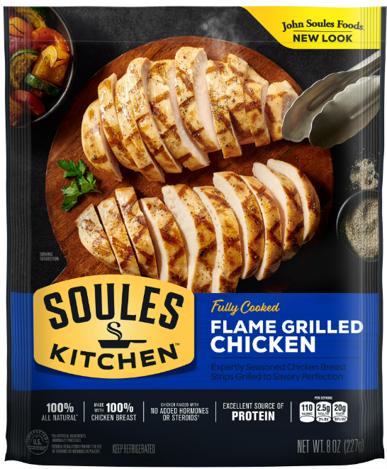 SOULES FLAME GRILLED CHICKEN BREAST STRIPS