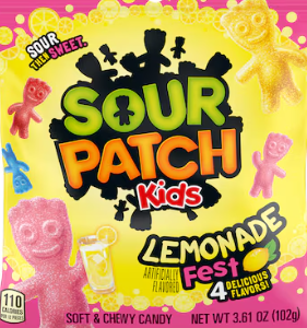SOUR PATCH KIDS - LEMONADE FEST 3.61oz BAG
