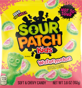 SOUR PATCH KIDS - WATERMELON 3.6oz BAG